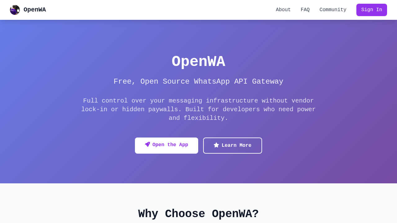 OpenWA preview